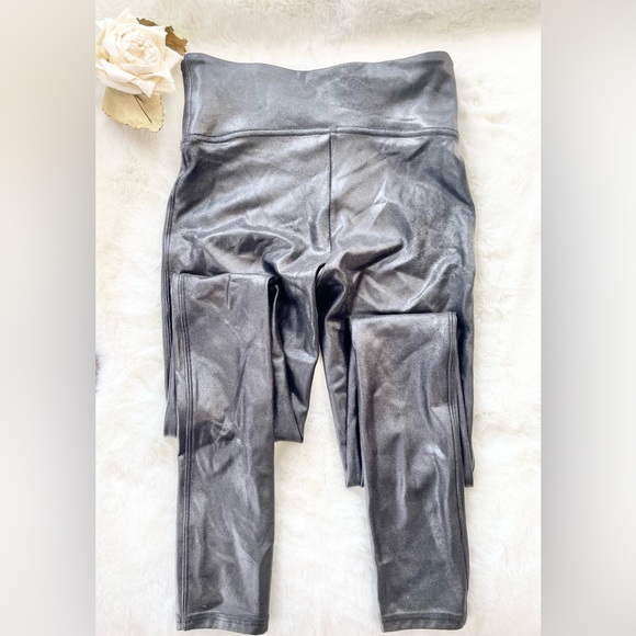 New no tag SPANX FAUX LEATHER LEGGINGS BLACK SIZE XS #Spanx #spanxfauxleather - Picture 2 of 8